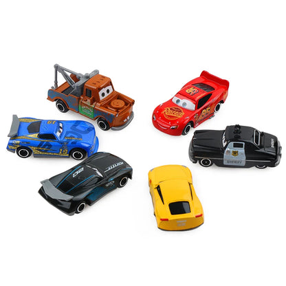 7PCS/Set Disney Pixar Car 3 Lightning m/c/Queen Jackson Storm Mack Truck 1:55 Diecast Metal Car Model Toy Boy Christmas Gift