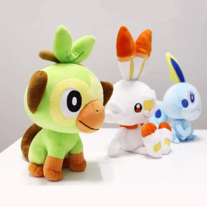 Peluche Pokémon 25 cm Larméléon , Flambino, Ouistempo