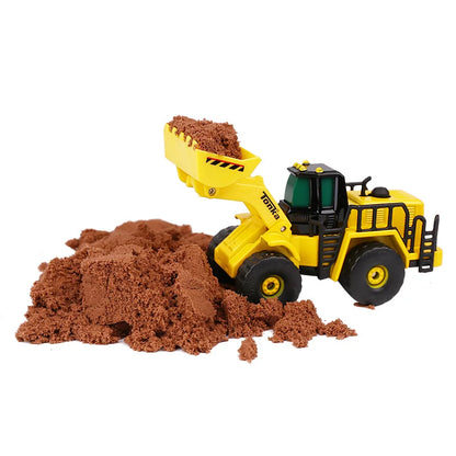 Hasbro Tonka Alloy Engineering Vehicle Truck Forklift Excavator Bulldozer Sand and Soil Set Children's and Boy Toy Gift