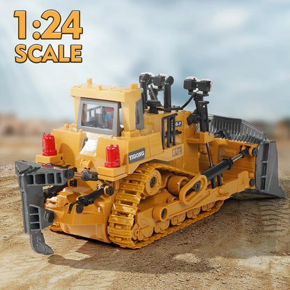 Children 2.4G Remote Control Excavator RC Model Car Toys Dump Truck Bulldozer Engineering Vehicle Christmas Birthday Gifts