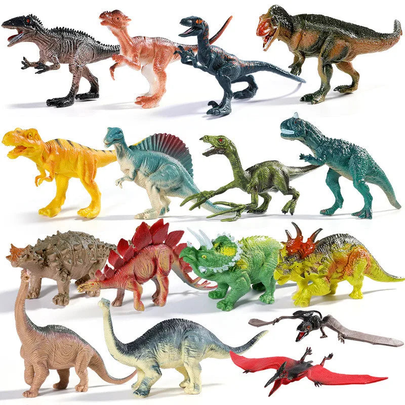 Figuras de acción de dinosaurio Jurásico de simulación, modelo Dino Park Carnotaurus Ankylosaurus Tiranosaurio Rex, juguetes de decoración, regalo para niños