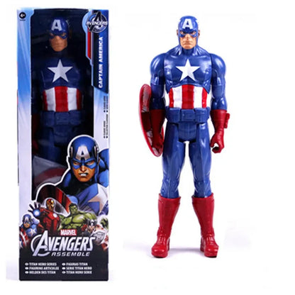 Figurines Avengers 30 cm - Iron Man, Hulk, Black Panther, Wolverine, Venom - Modèles en PVC pour Enfants"