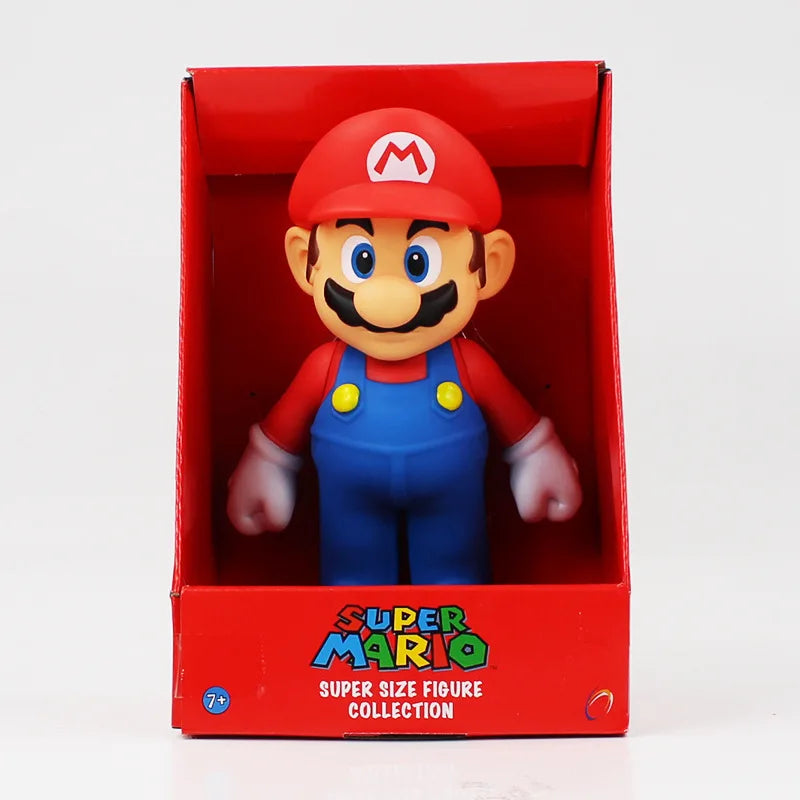 Super Mario Bros Toys Mario Luigi Yoshi Peach Bowser Donkey Kong Figuras de anime Colección de acción Juguetes Modelo Muñecas para niños Regalos