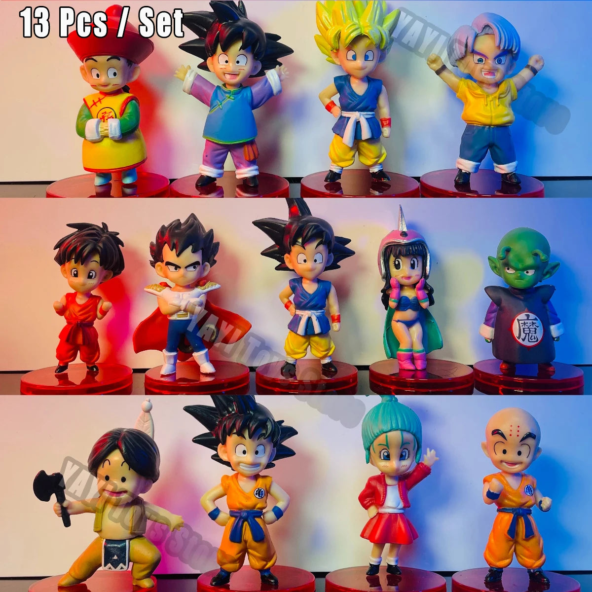 Dragon Ball Z Super Saiyan Son Goku figura de Anime Son Gohan Vegeta Broly Piccolo Majin Buu Set figura de acción regalos de modelismo juguete