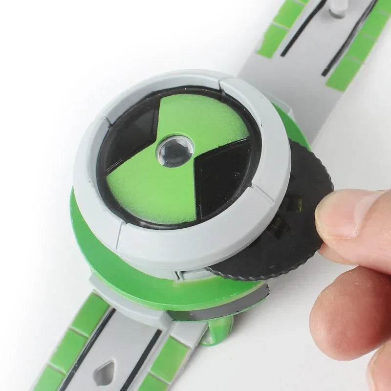 Ben 10 reloj proyector 3D de dibujos animados, relojes originales para niños, juguetes Ben10, modelo de figuras de acción de Anime, juguetes de Cosplay para niños, regalos