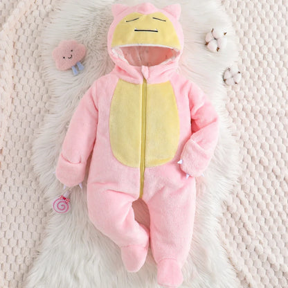 Pyjama Pokémon Ronflex - Combinaison Enfant Confortable à Capuche Pour bébé et enfant