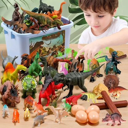 Figuras de acción de dinosaurio Jurásico de simulación, modelo Dino Park Carnotaurus Ankylosaurus Tiranosaurio Rex, juguetes de decoración, regalo para niños