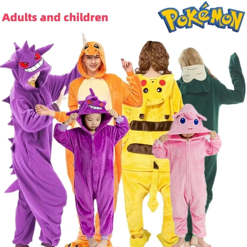 Pyjama Pokémon Gengar et Ronflex - Adulte et Enfant