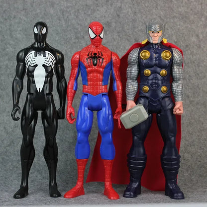 Figurines Avengers 30 cm - Iron Man, Hulk, Black Panther, Wolverine, Venom - Modèles en PVC pour Enfants"