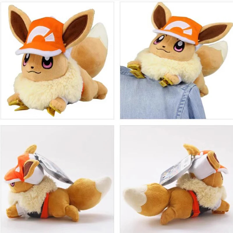 Peluche Pokémon Évoli Endormi - Jouet Doux Haute Qualité Cadeau Enfant