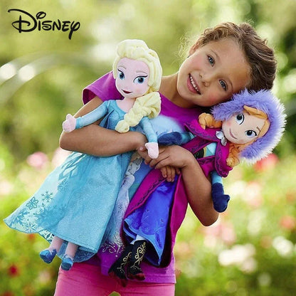 Disney Frozen Snow Queen Elsa cute Doll Anime Princess Anna Elsa Doll Toys Elza kawaii toy Kids Halloween Birthday Gifts