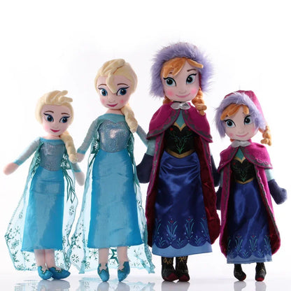 Disney Frozen Snow Queen Elsa cute Doll Anime Princess Anna Elsa Doll Toys Elza kawaii toy Kids Halloween Birthday Gifts