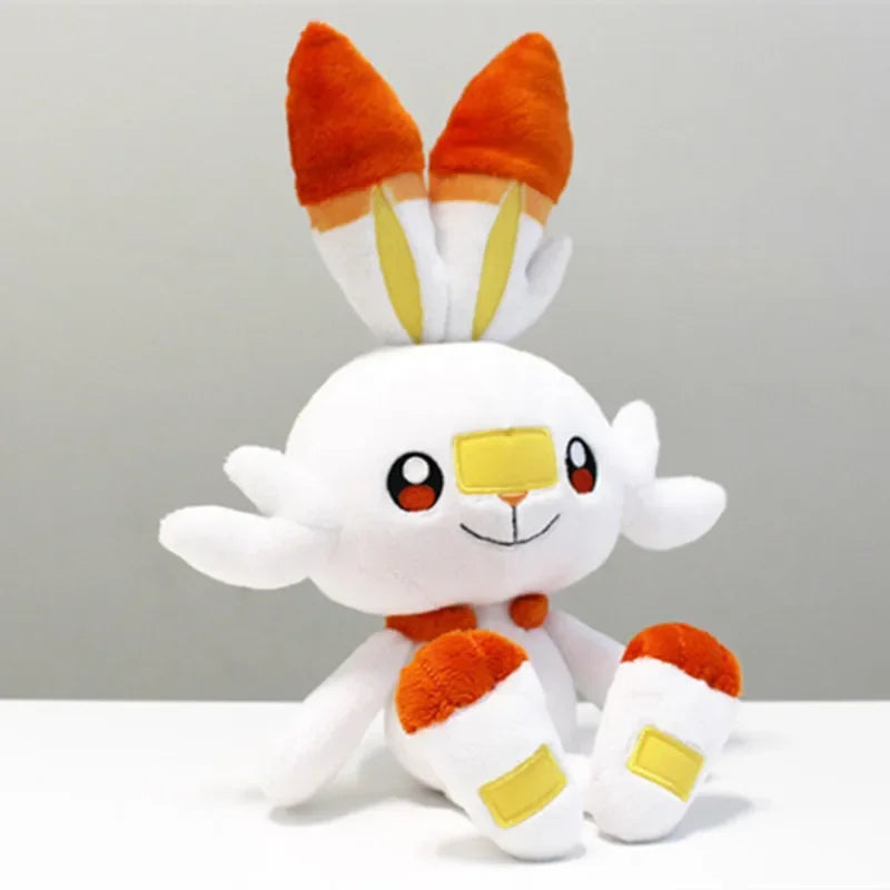 Peluche Pokémon 25 cm Larméléon , Flambino, Ouistempo