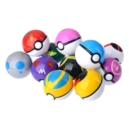 12 Pcs/Set Pokemon Pikachu Pokeball Action Figure Pokemon Game Poke Ball Model Anime Figure Dolls Children Christmas Gift Toys