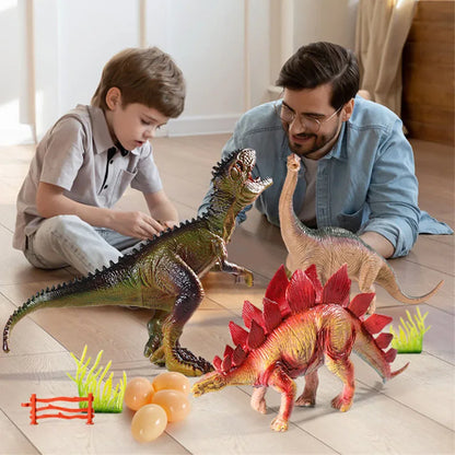 Figuras de acción de dinosaurio Jurásico de simulación, modelo Dino Park Carnotaurus Ankylosaurus Tiranosaurio Rex, juguetes de decoración, regalo para niños